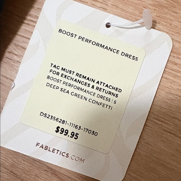 New Fabletics Boost Performance Dress in a green print Small - Picture 6 of 7